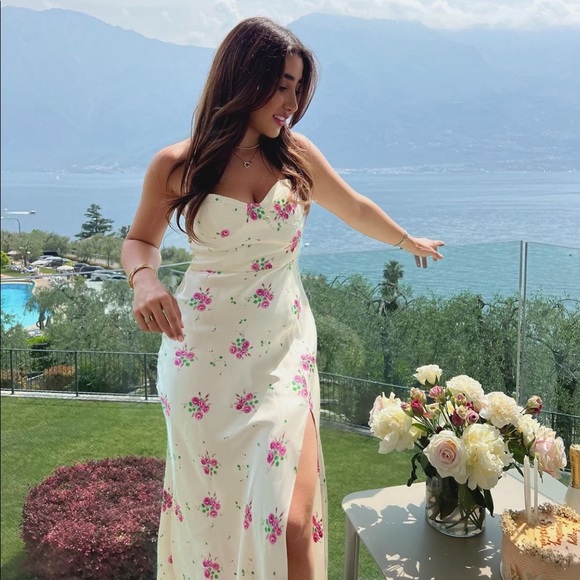 ZARA SATIN EFFECT PRINT DRESS - Picture 5 of 14